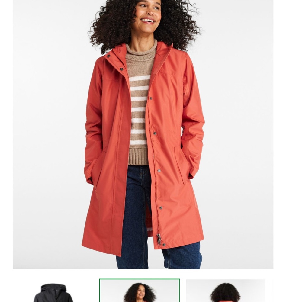 L.L. Bean | Women's H2OFF Raincoat, PrimaLoft-Lined - Picture 2 of 8